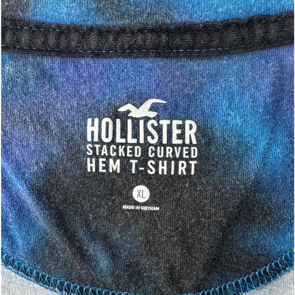 Hollister Men’s Short Sleeve Tie-Dye T-Shirt - Size: XL - Blue / Black - Picture 6 of 6